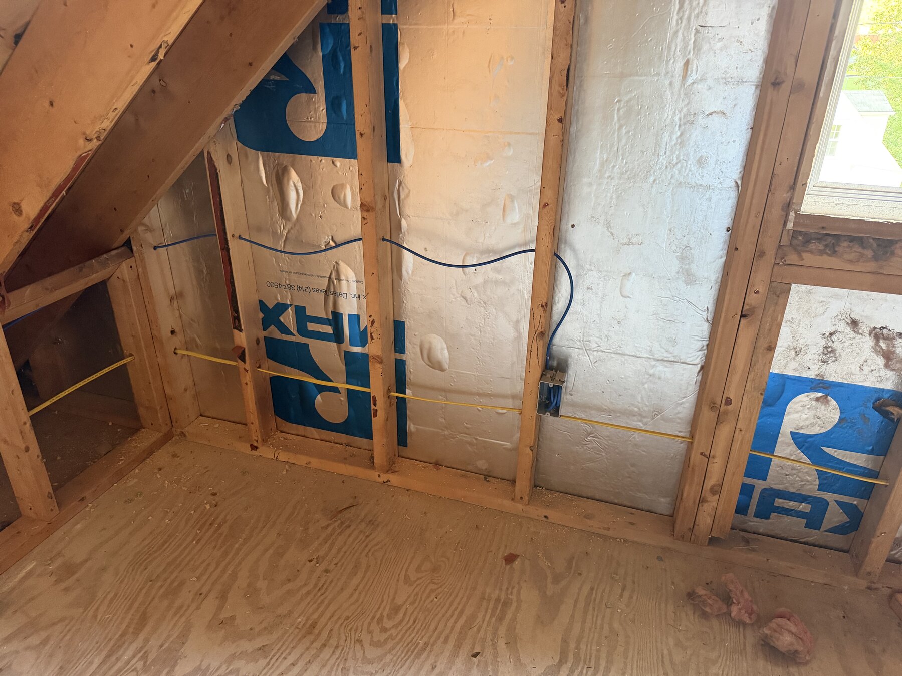 Residential low-voltage prewire for cameras TVs and Wi-Fi