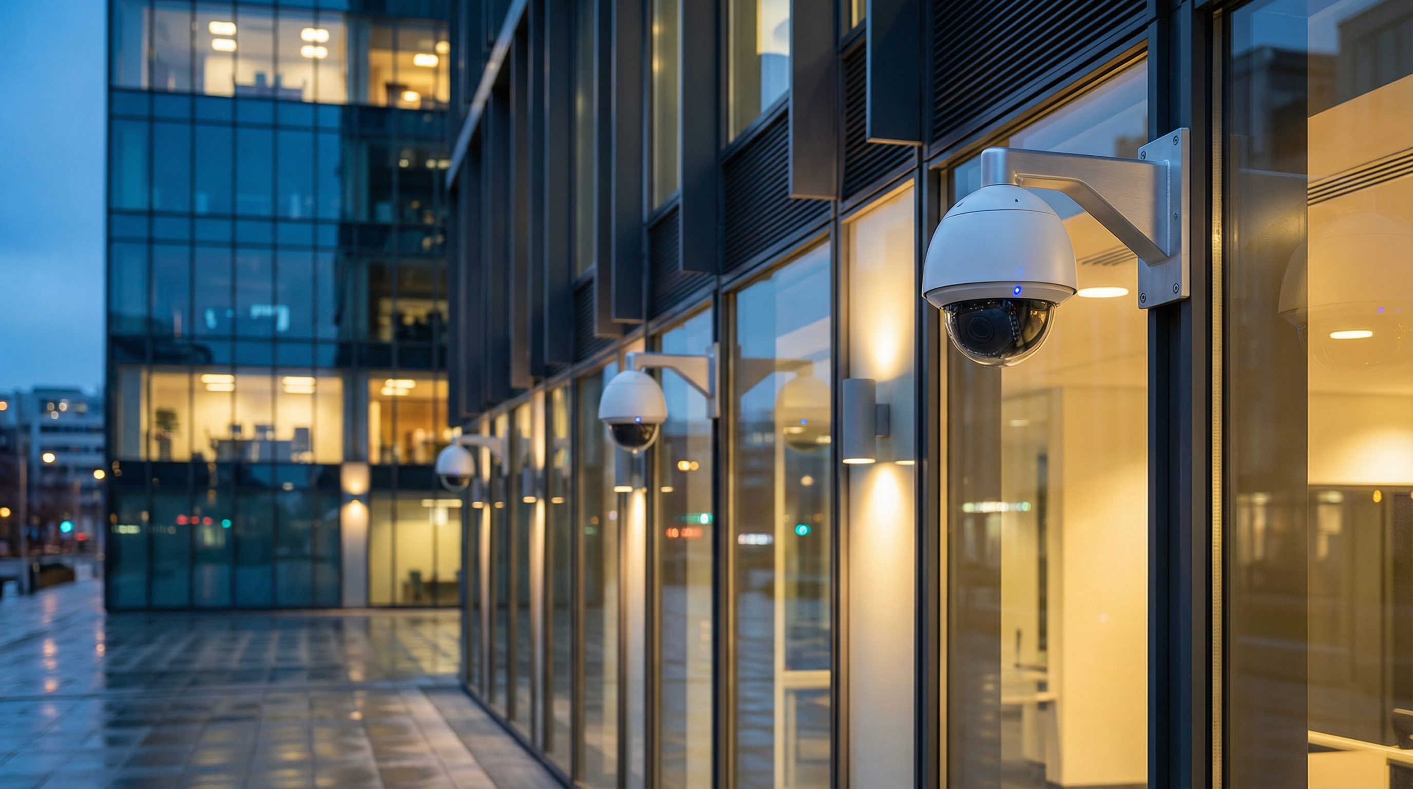 Commercial security camera installation