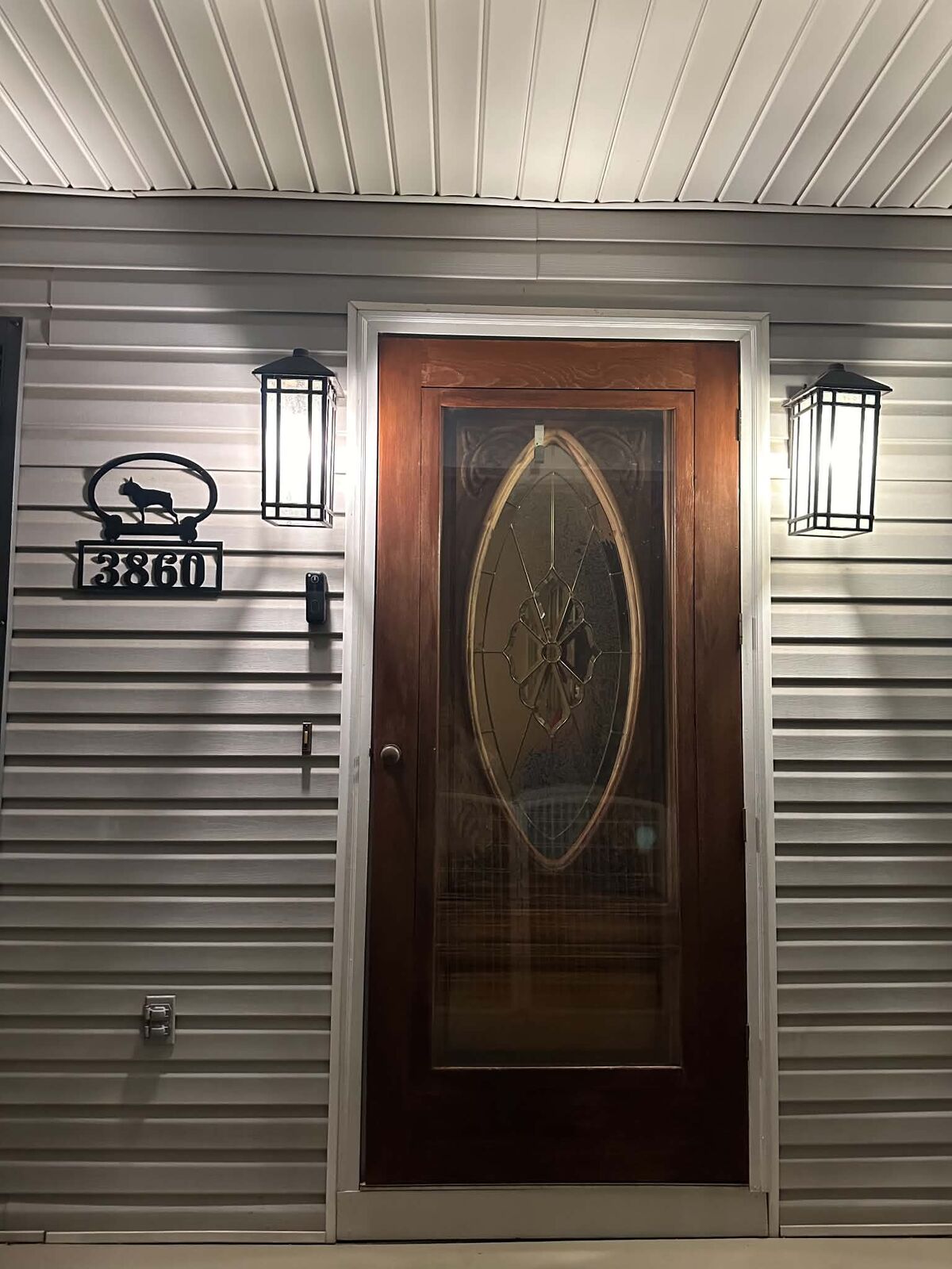 Doorbell camera — front entry install