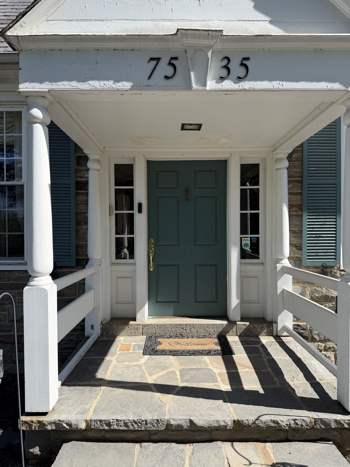 Full entry — front door security setup